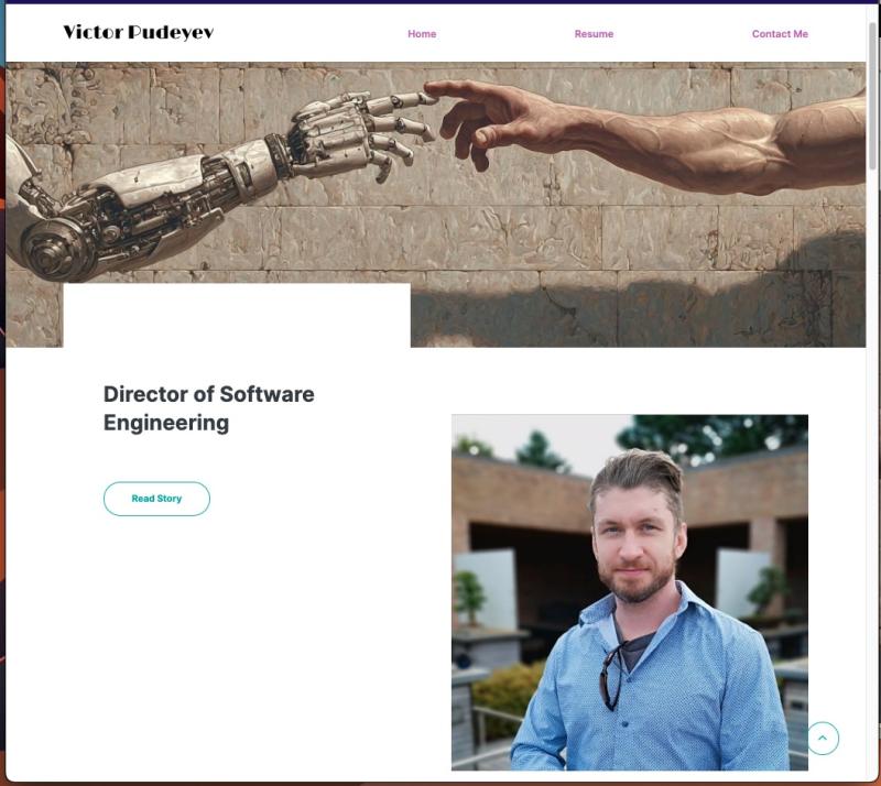 example portfolio website
