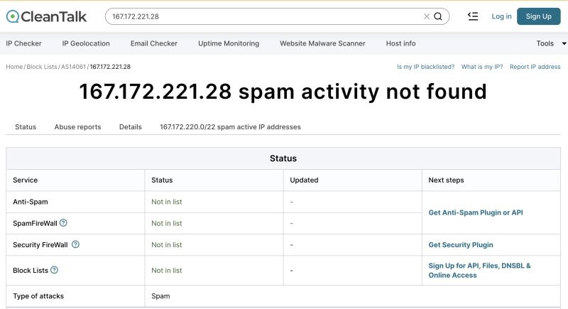 no spam here